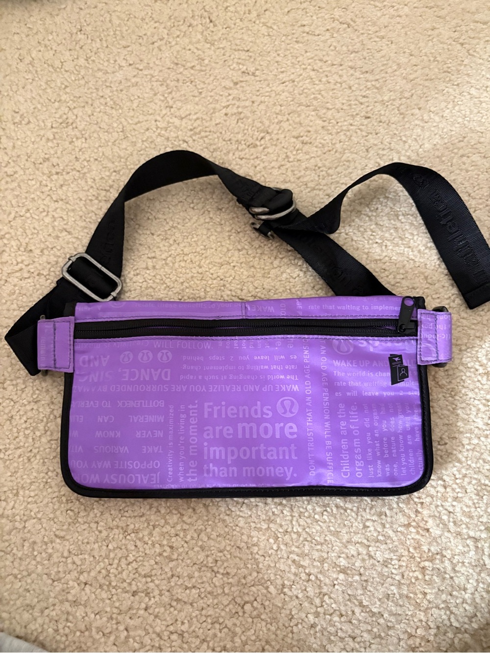 lululemon athletica Purple Crossbody Belt Bag